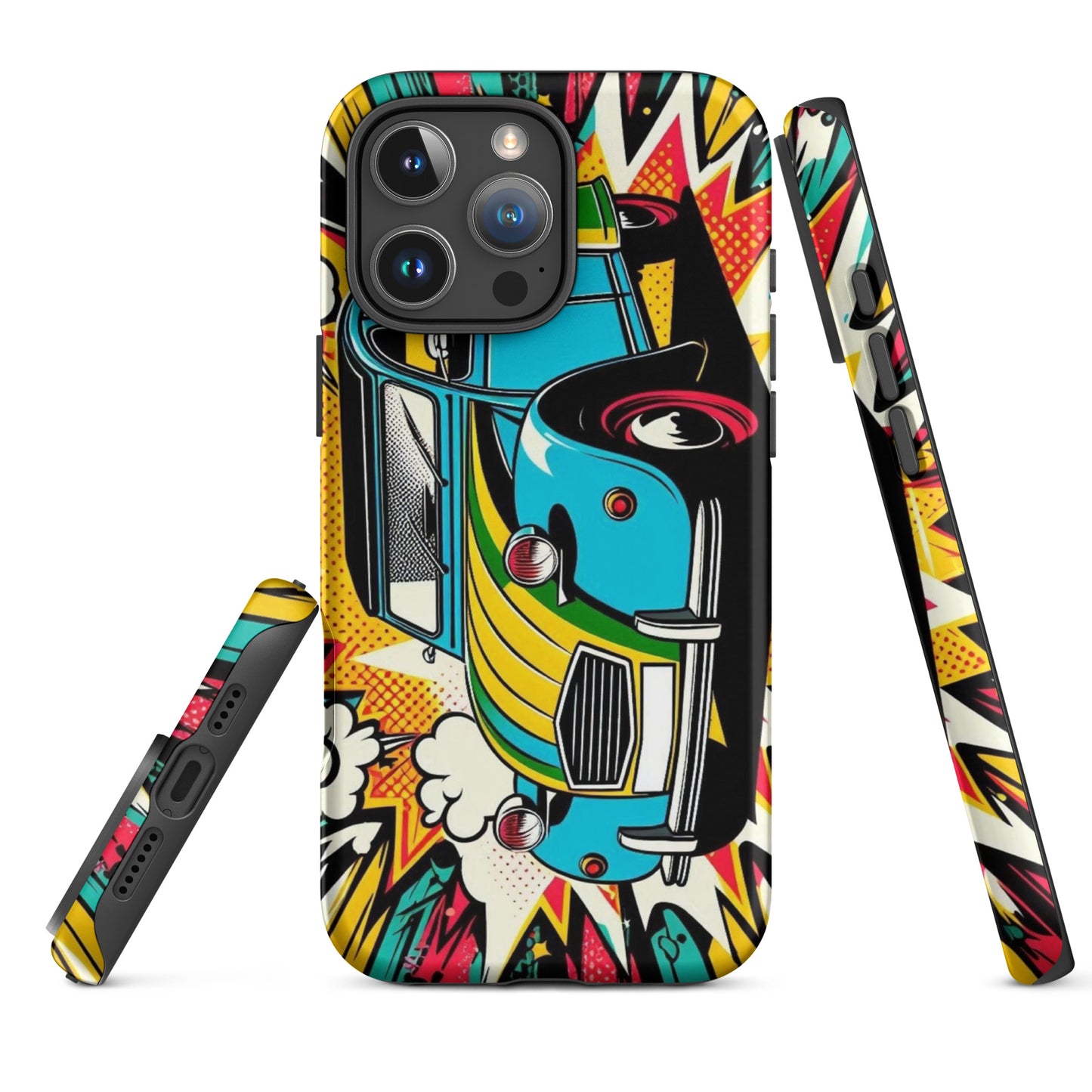 Coque iPhone Tough Case – Coque Illustration Citroën 2CV Pop Art