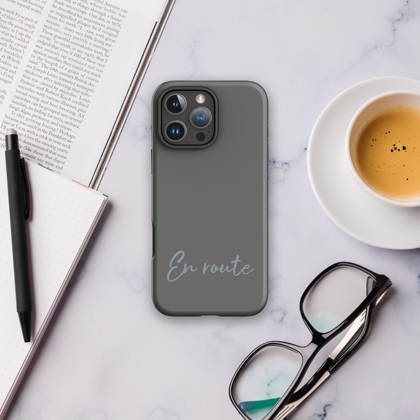 iPhone Tough Case – "En Route" Minimalist Design Phone Case