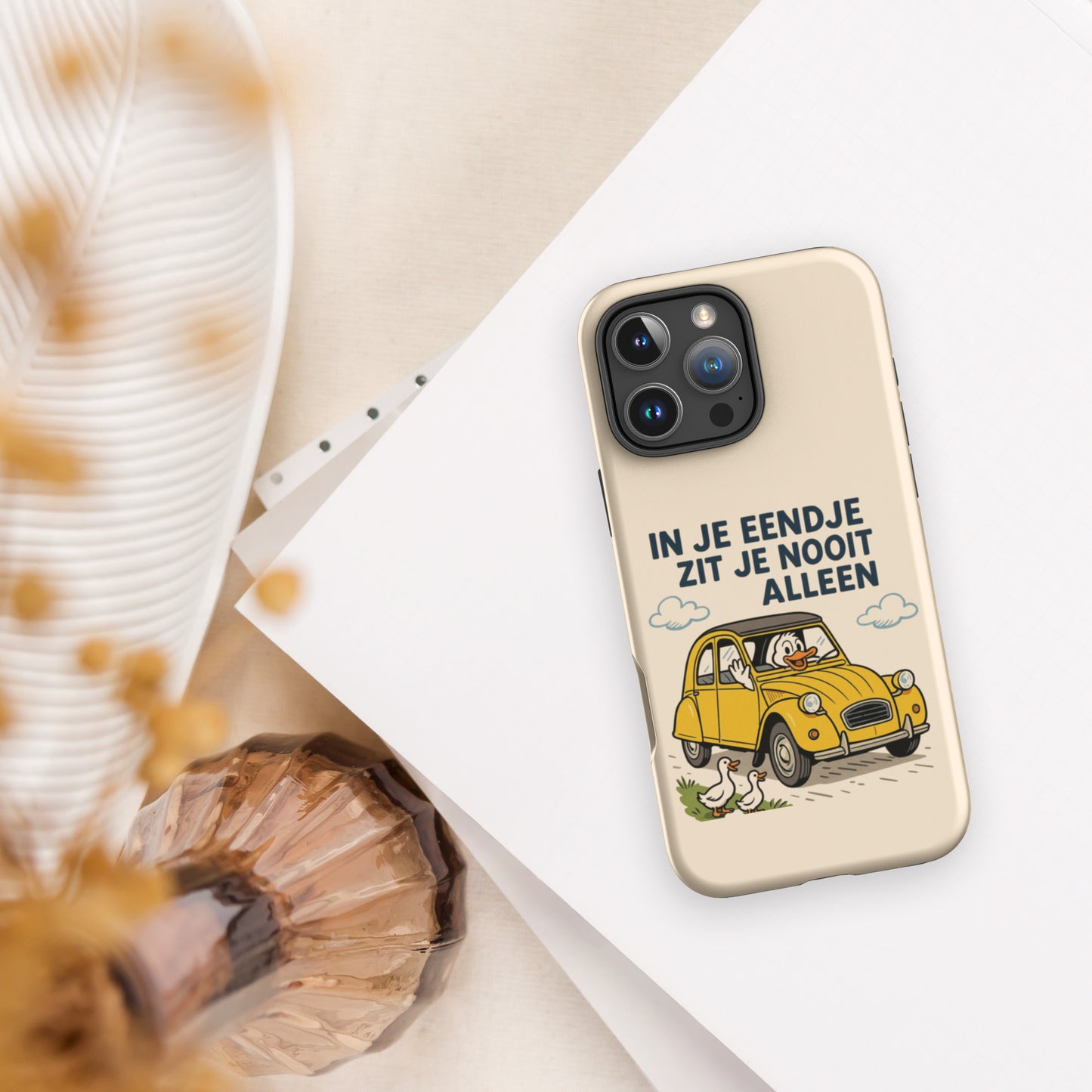Coque iPhone Tough Case – « En 2CV, on n’est jamais seul » Coque Design 2CV