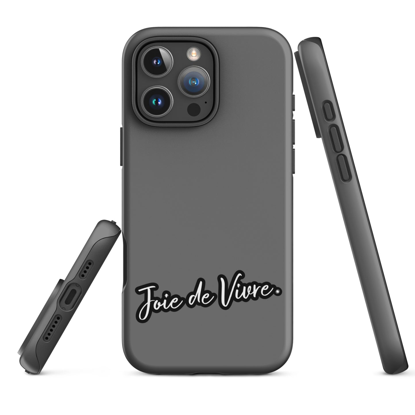 iPhone Tough Case – "Joie de Vivre" Minimalist Design Phone Case