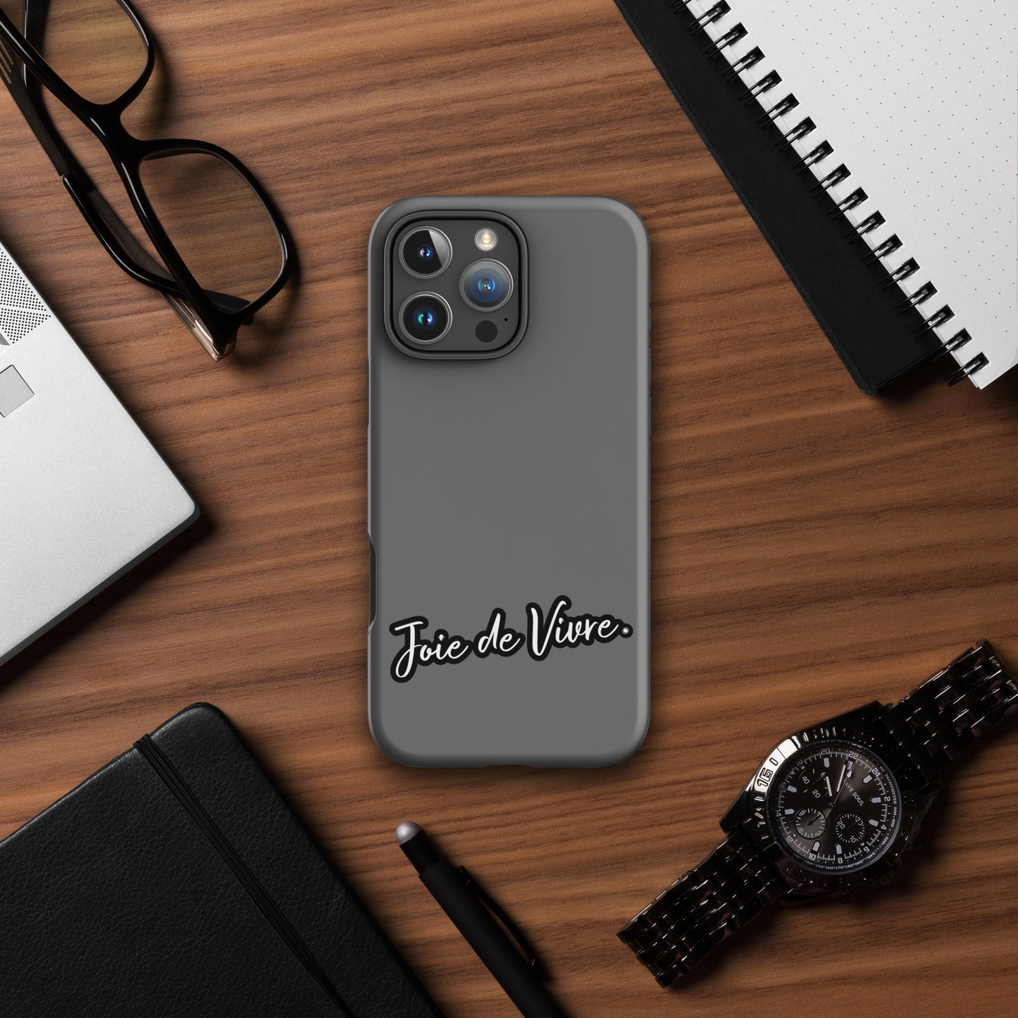 iPhone Tough Case – "Joie de Vivre" Minimalist Design Phone Case