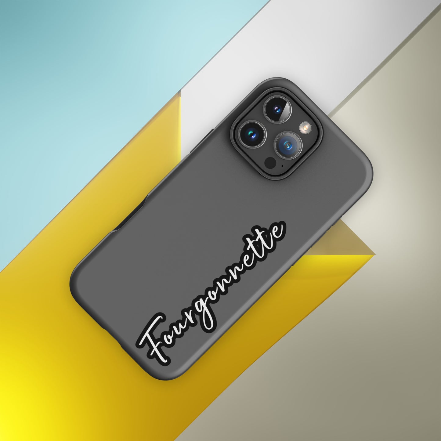 Coque iPhone Tough Case – Étui design Fourgonnette Script