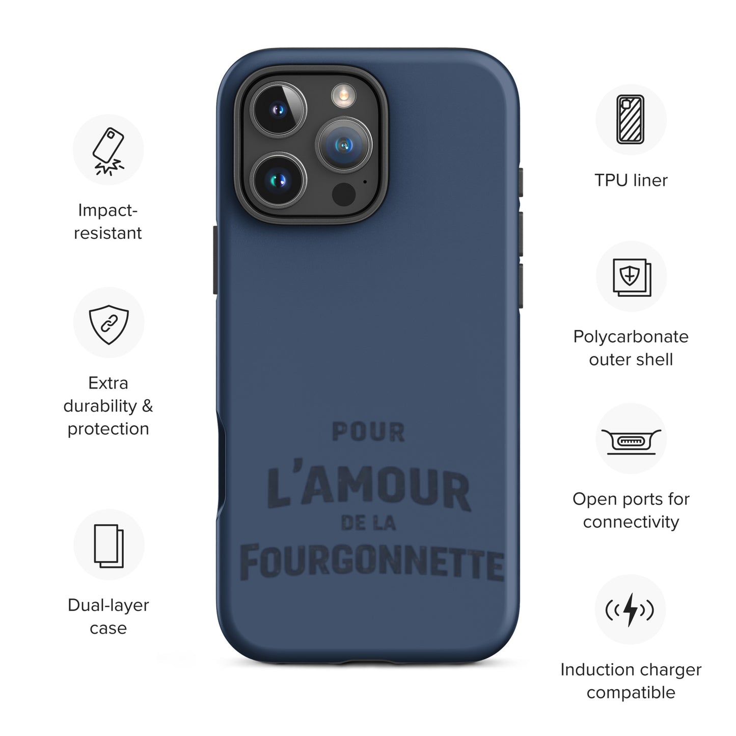 Coque de téléphone iPhone Tough Case – Coque design « Pour l’Amour de la Fourgonnette »