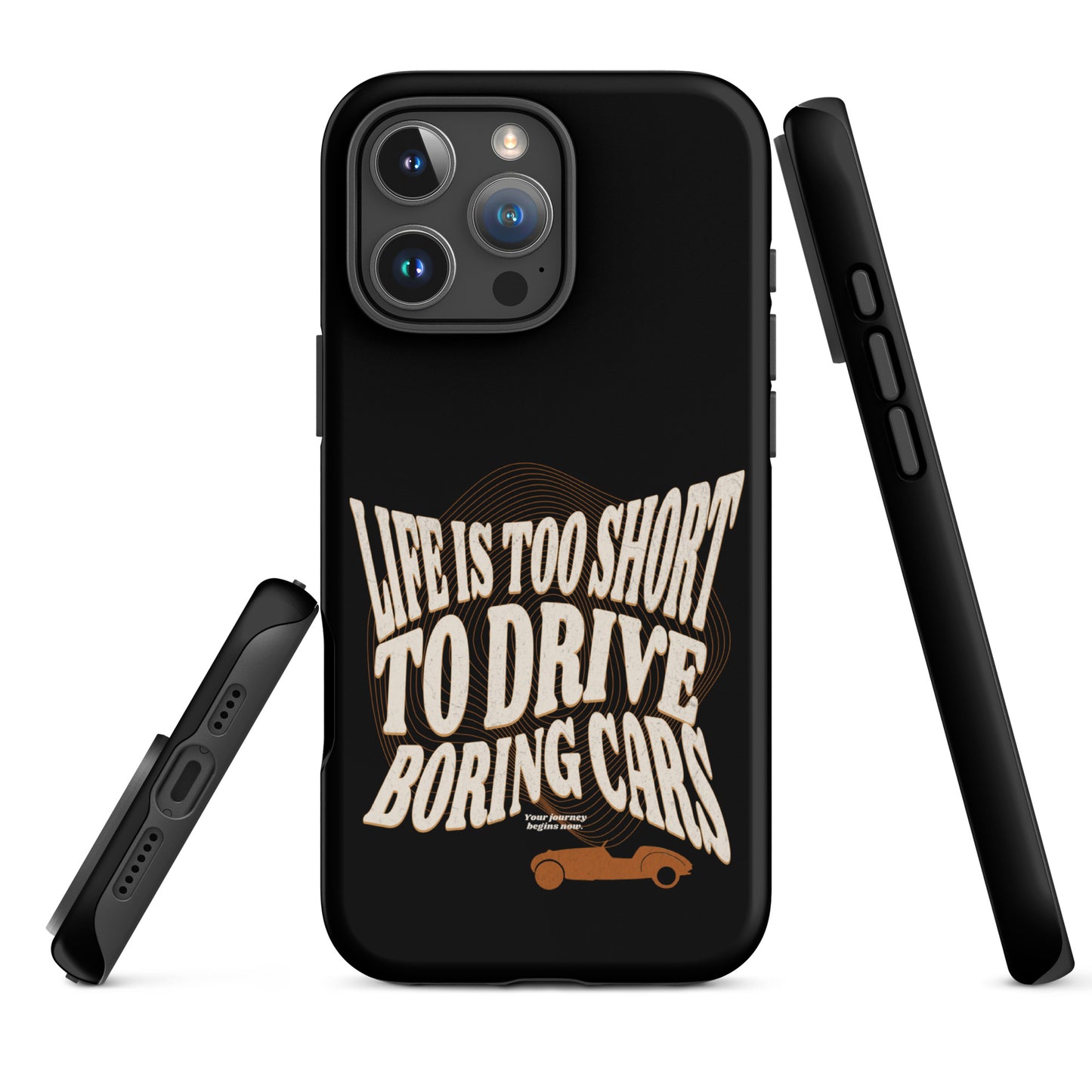 Coque de téléphone iPhone Tough Case – « Life is Too Short to Drive Boring Cars » Design Burton Sportscar