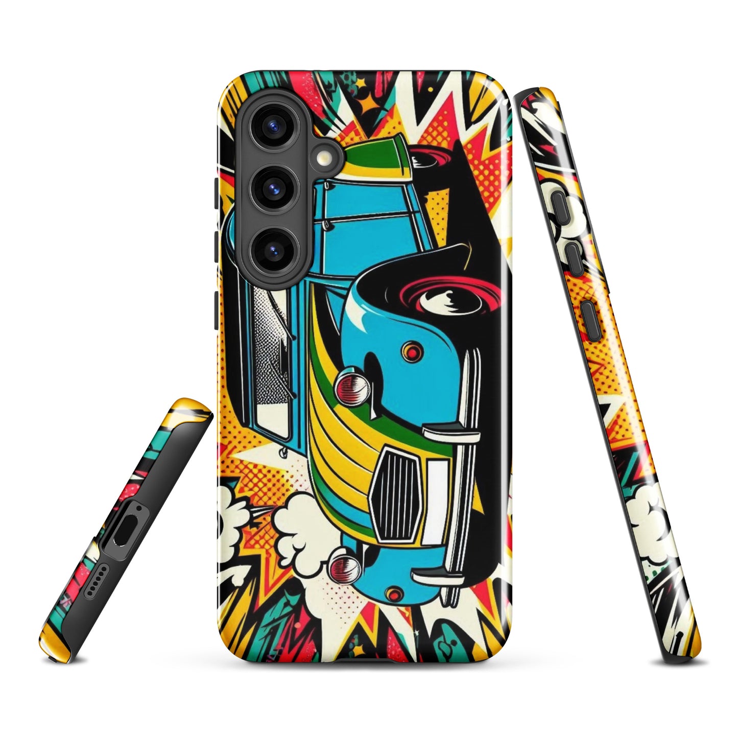 Coque de téléphone Samsung Tough Case – Étui d'illustration Pop Art Citroën 2CV