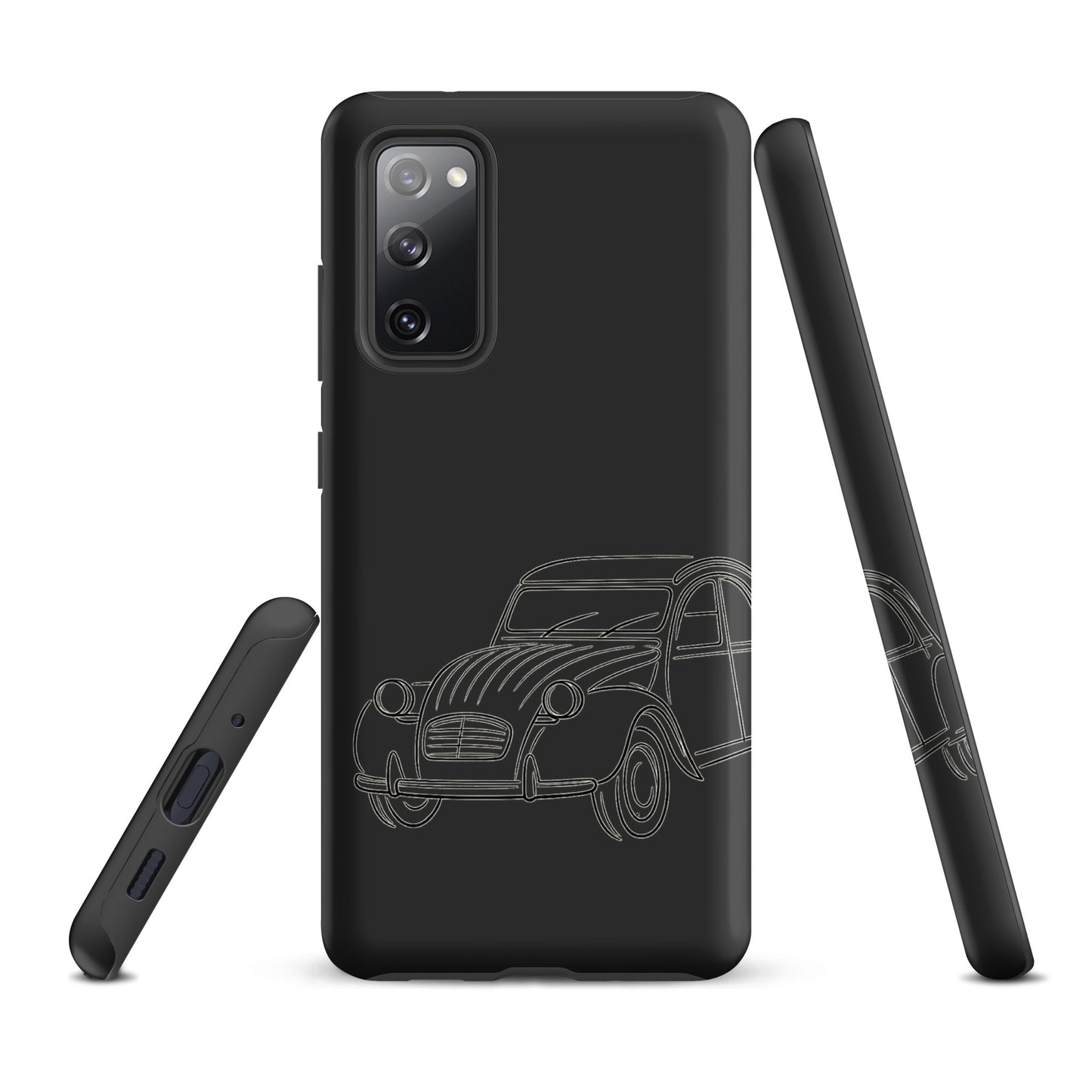 Coque Robuste Citroën 2CV pour Samsung® – Coque de Téléphone Minimaliste avec Dessin au Trait Iconique
