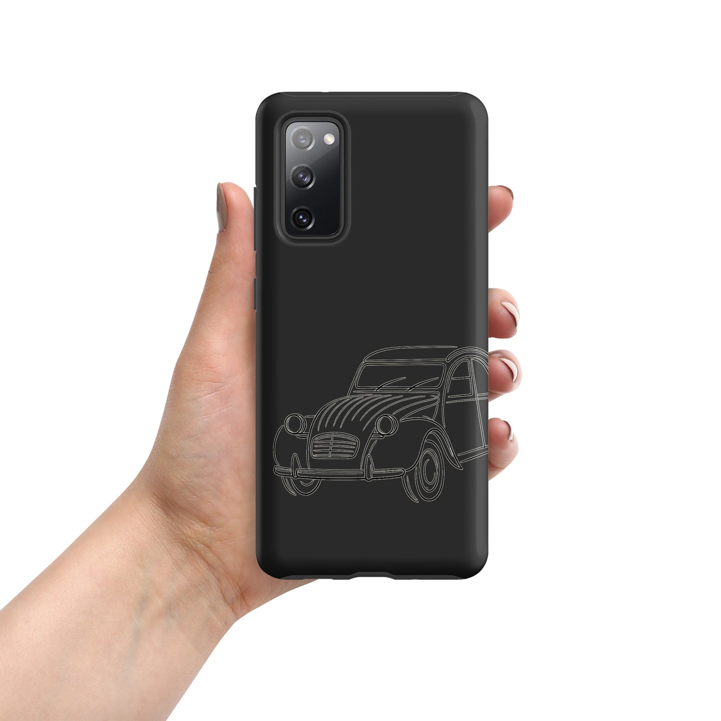 Coque Robuste Citroën 2CV pour Samsung® – Coque de Téléphone Minimaliste avec Dessin au Trait Iconique