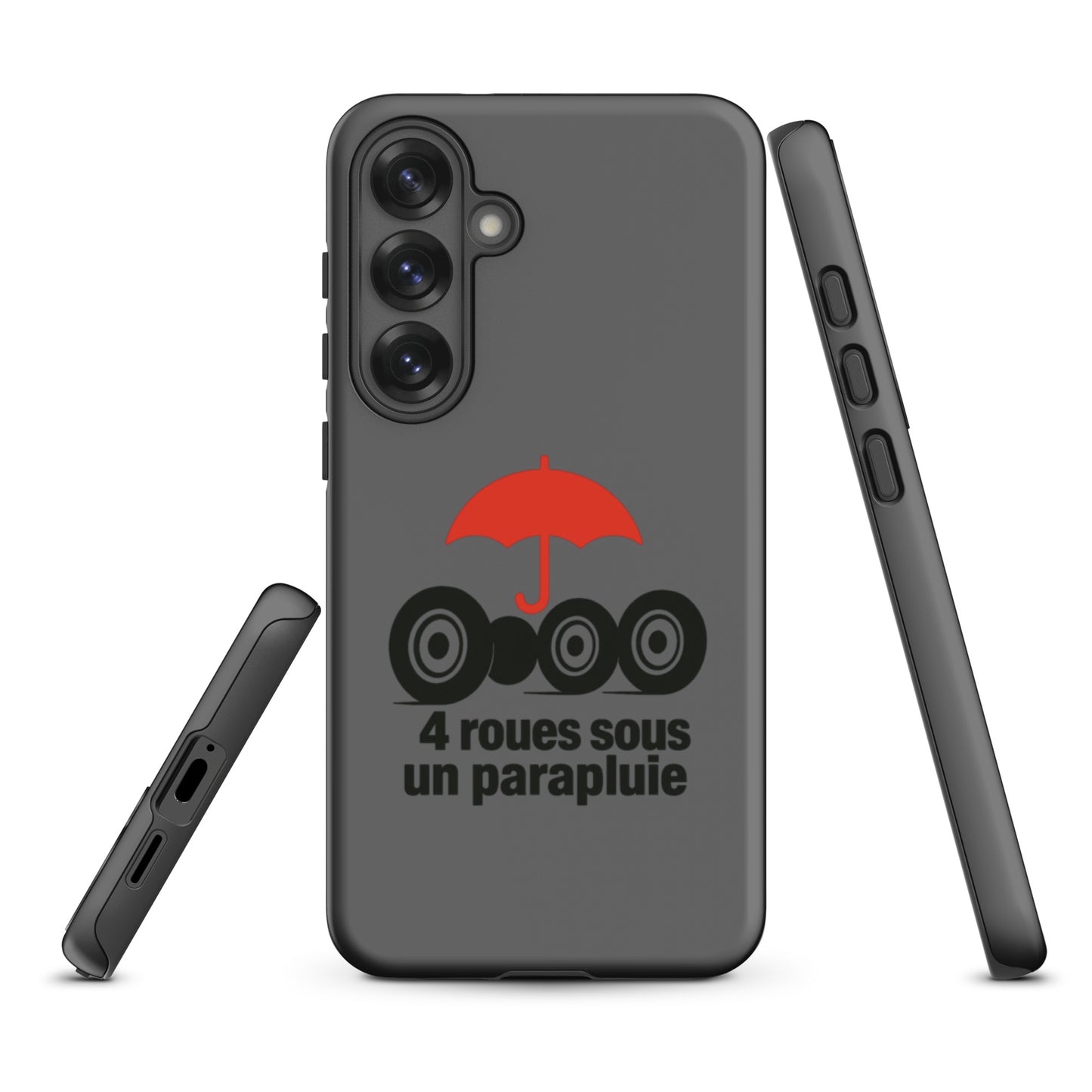 Coque de téléphone Samsung Tough Case – Coque design « 4 Roues sous un Parapluie » 2CV