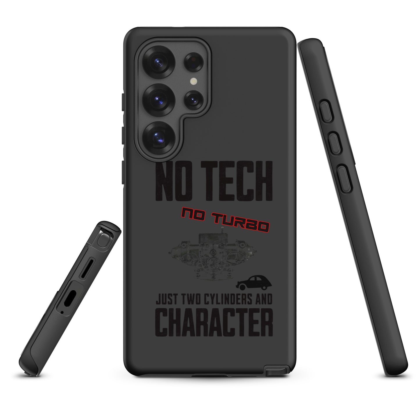Coque de téléphone Samsung Tough Case – Coque design Moteur Citroën Type A « No Tech No Turbo »