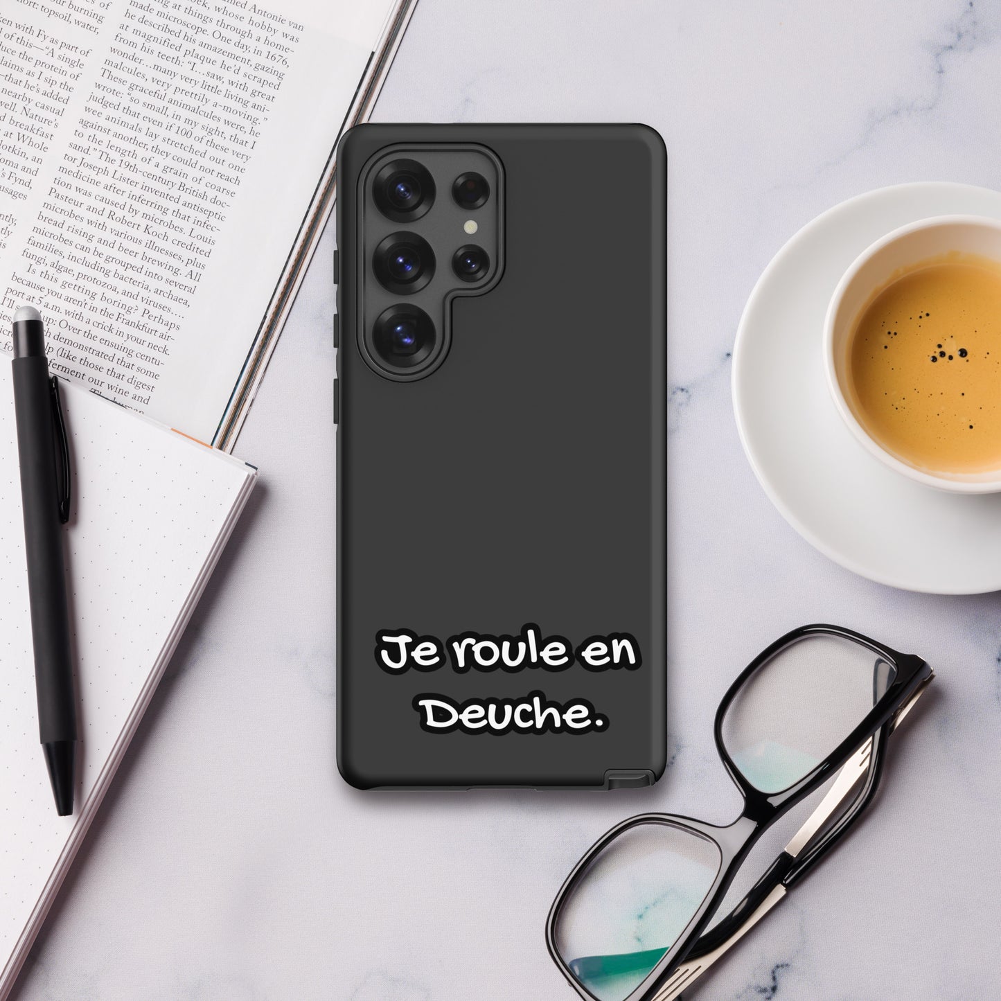 Coque Samsung Tough Case – "Je roule en Deuche" Housse Citroën 2CV