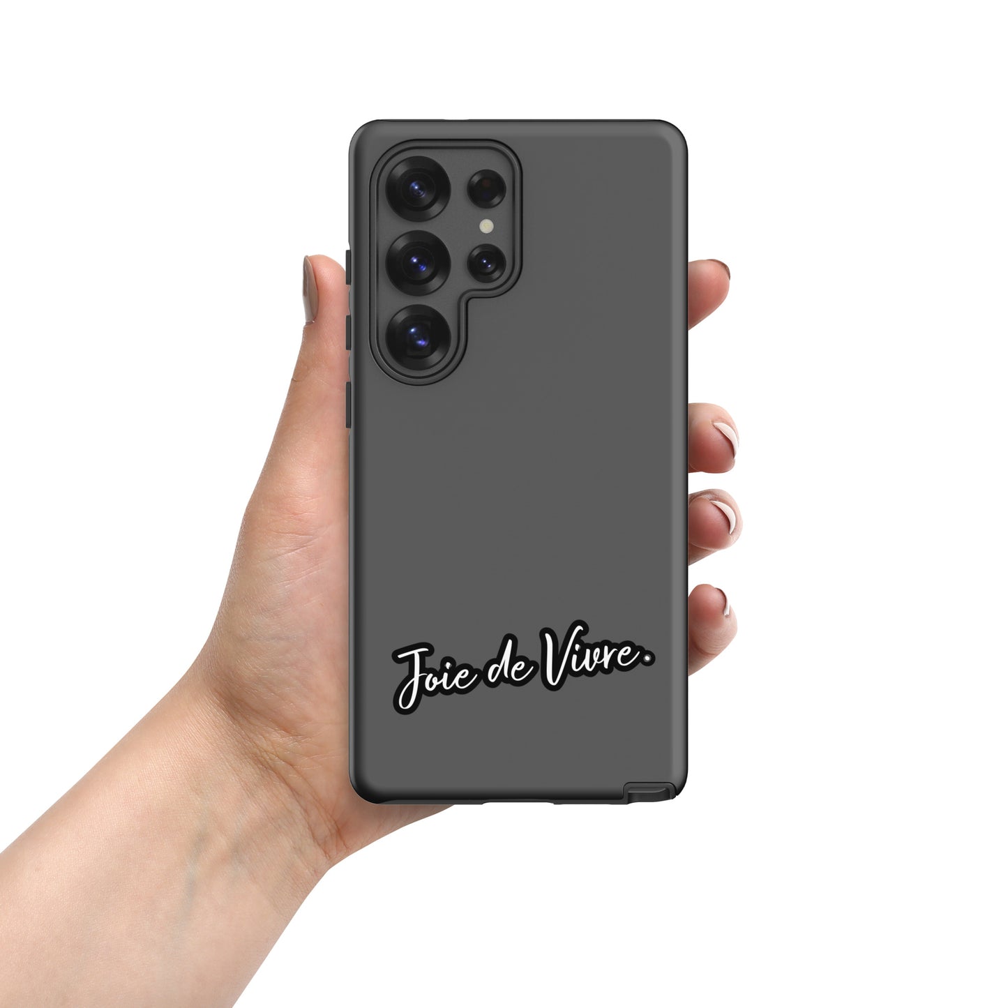 Samsung Tough Case telefoonhoesje – Joie de Vivre” Minimalistisch Design Hoesje