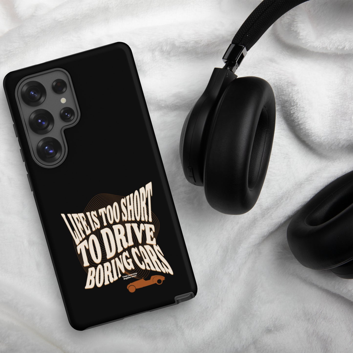 Coque de téléphone Samsung Tough Case – « La vie est trop courte pour conduire des voitures ennuyeuses » Design Burton Sportscar