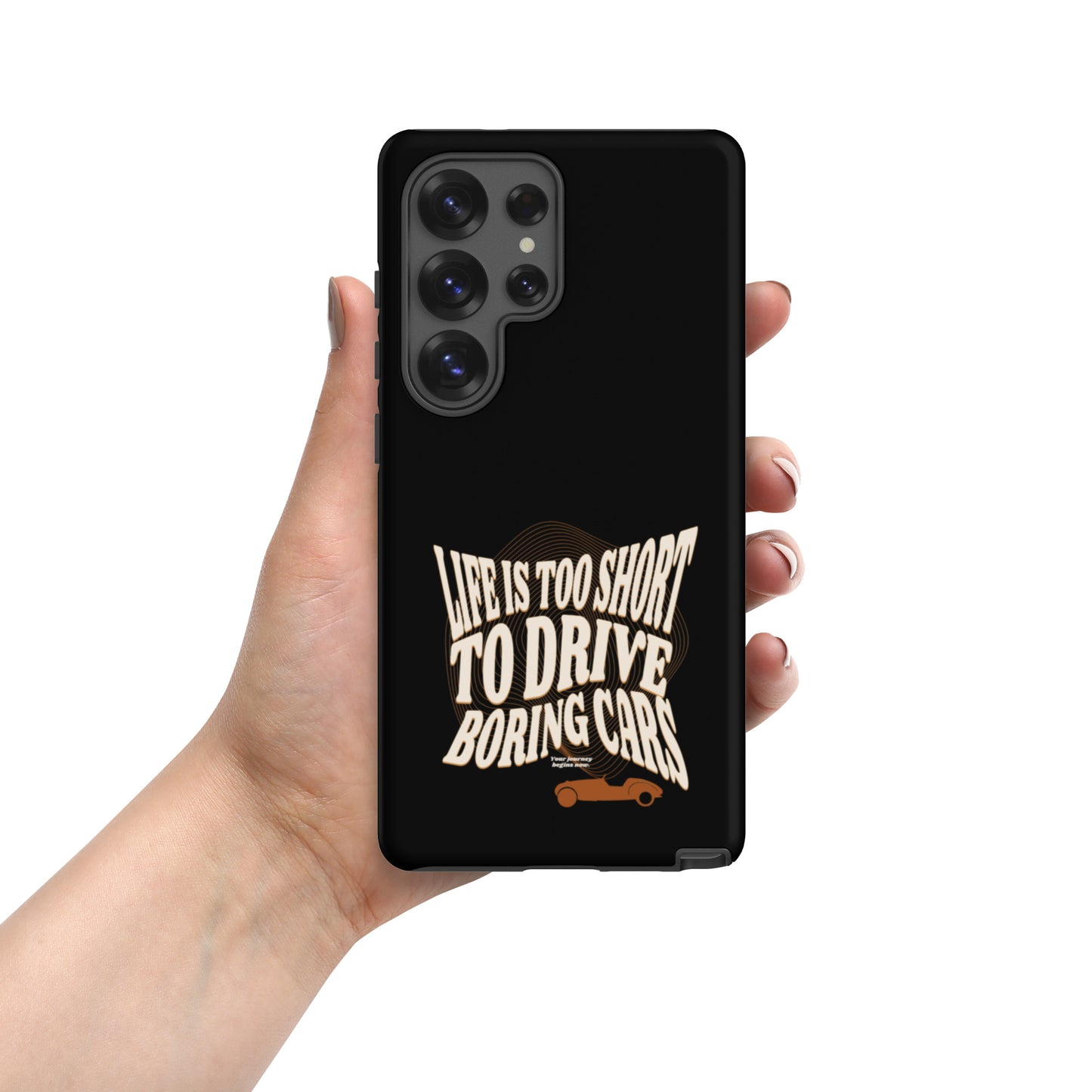 Coque de téléphone Samsung Tough Case – « La vie est trop courte pour conduire des voitures ennuyeuses » Design Burton Sportscar