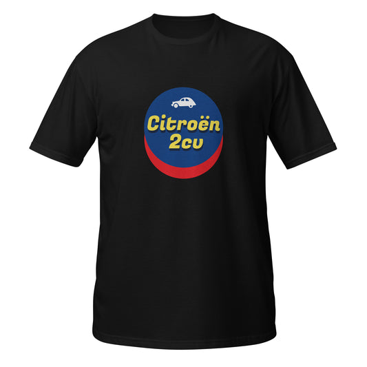 T-Shirt nostalgique Citroën 2cv - Noir, Gris ou Blanc