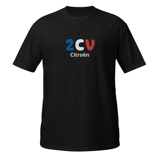 T-shirt 2cv Citroën Unisexe - Noir, Marine ou Gris