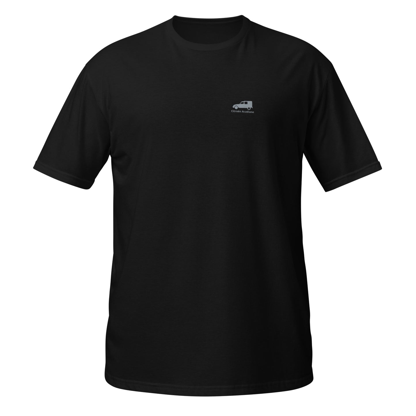 Acadiane T-shirt met discreet logo op borst Uniseks - Zwart, Navy of Wit