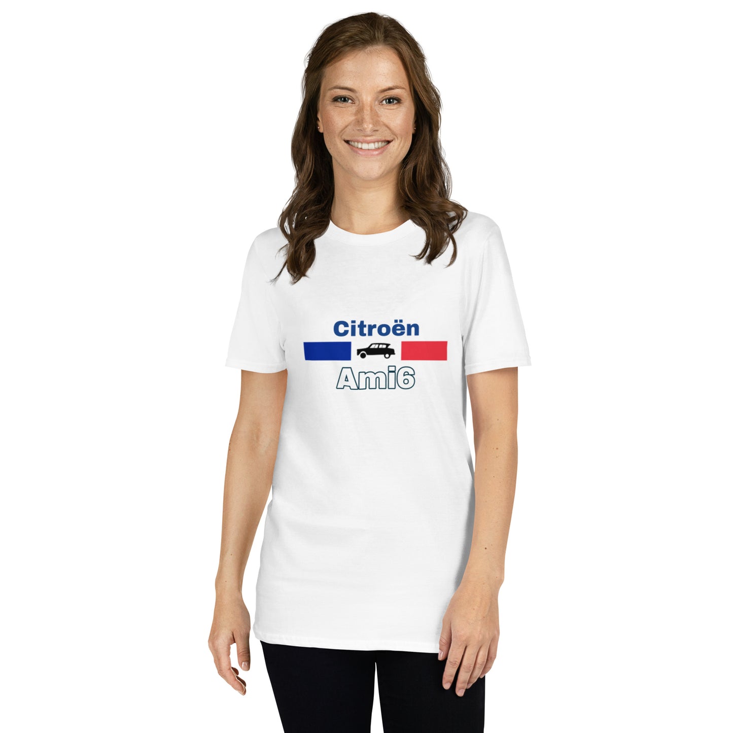 France Citroën Ami6 T-Shirt Unisexe - Bleu Foncé ou Blanc