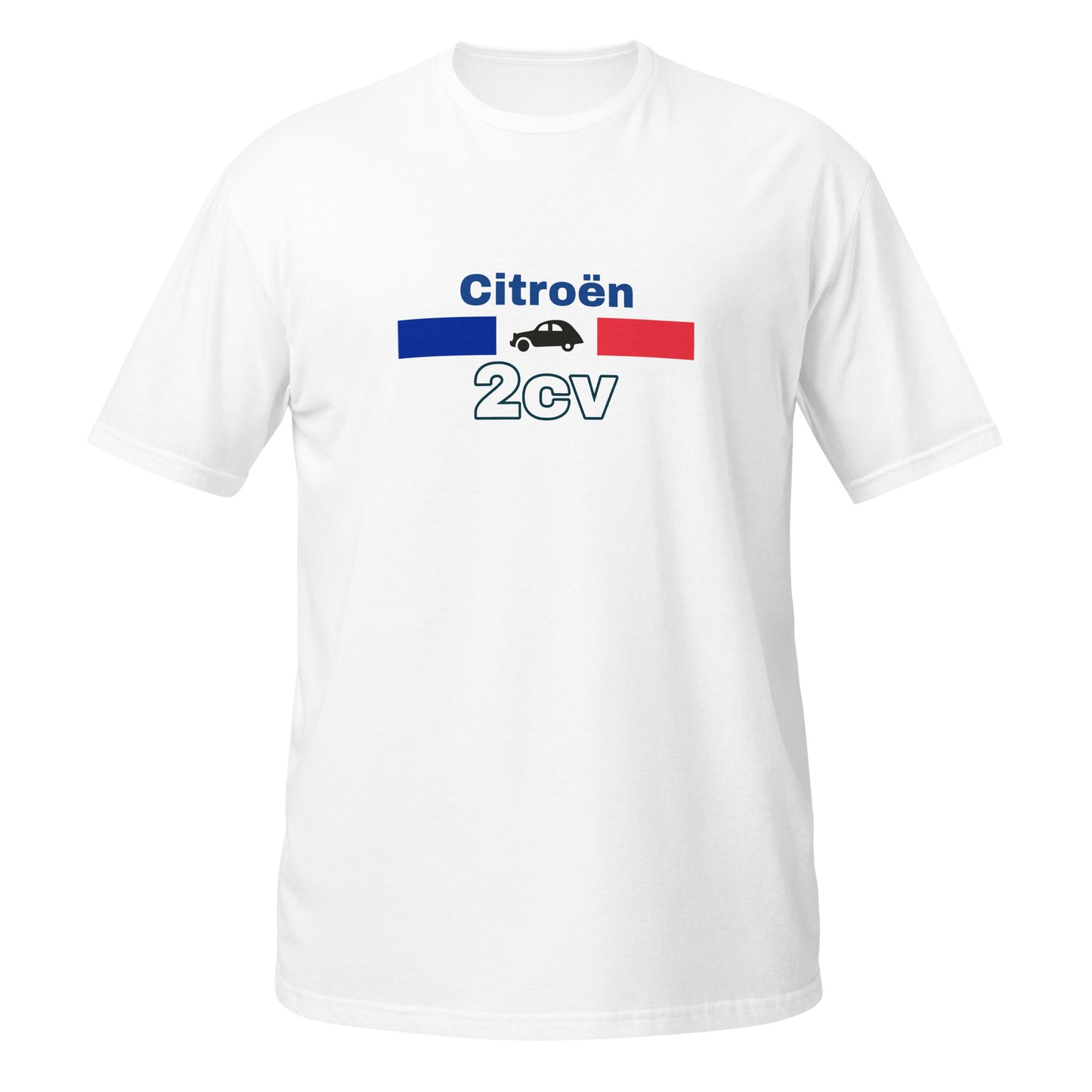 T-Shirt France Citroën 2cv Unisexe - Bleu Foncé ou Blanc