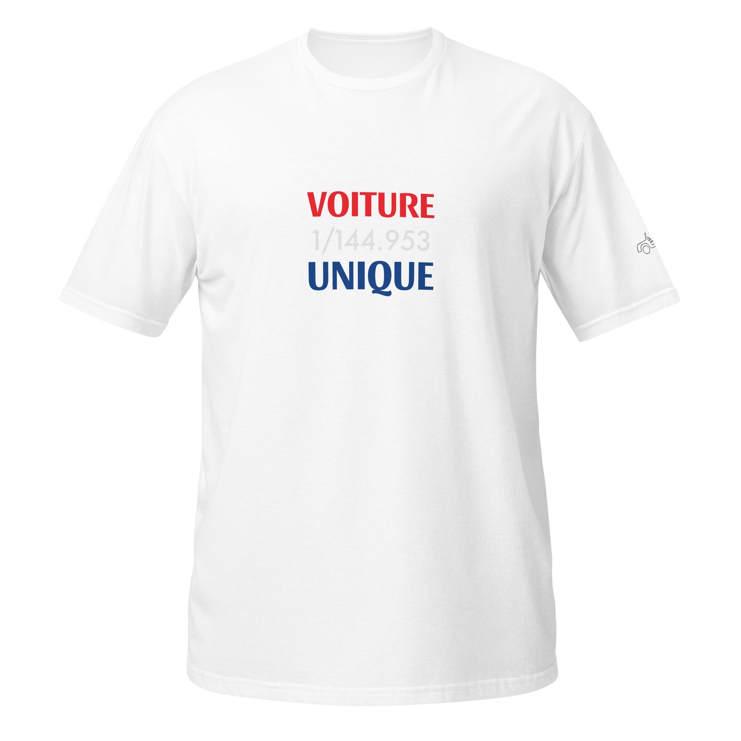 1/144.953 Voiture Unique Citroën Méhari T-shirt uniseks - Zwart, Navy of Wit