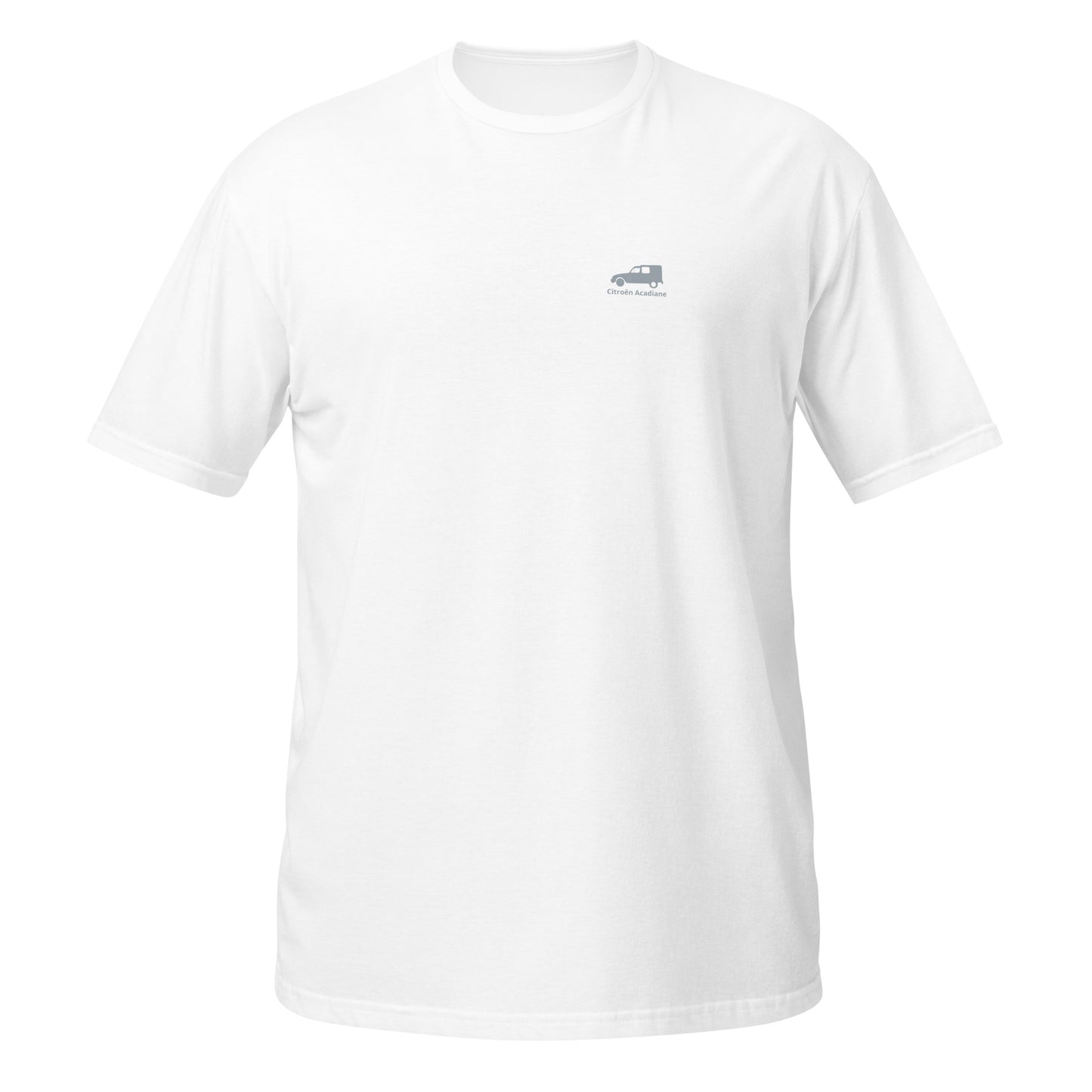 Acadiane T-shirt met discreet logo op borst Uniseks - Zwart, Navy of Wit