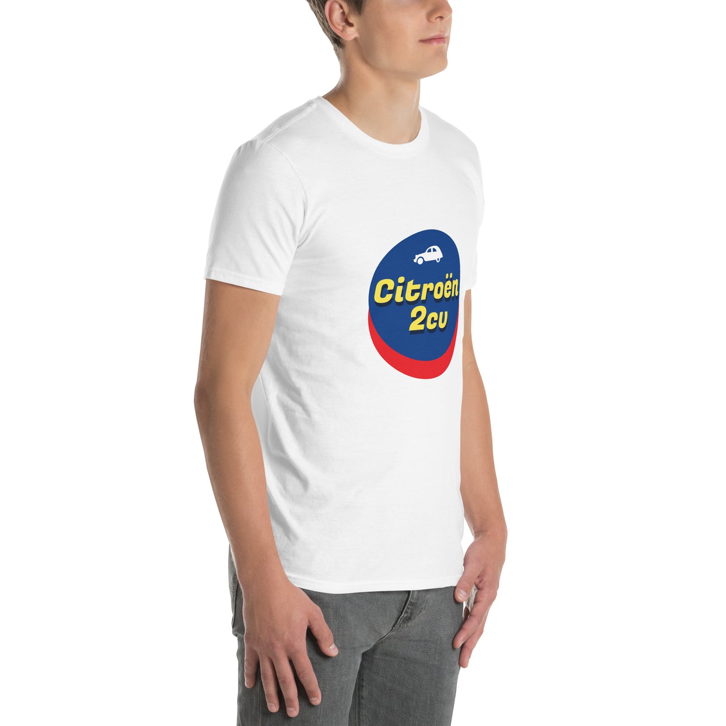 Nostalgische Citroën 2cv T-Shirt - Zwart of Wit