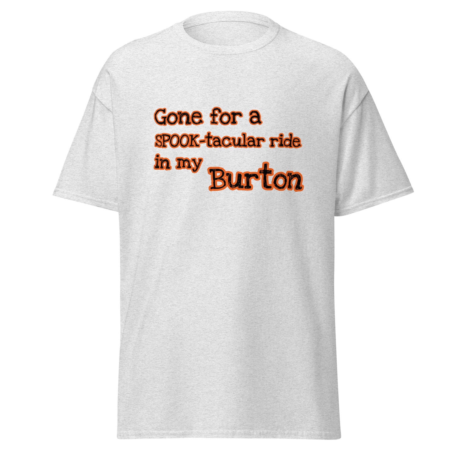 Gone for a SPOOK-tacular ride in my Burton T-shirt available in Black, Natural, Grey or White