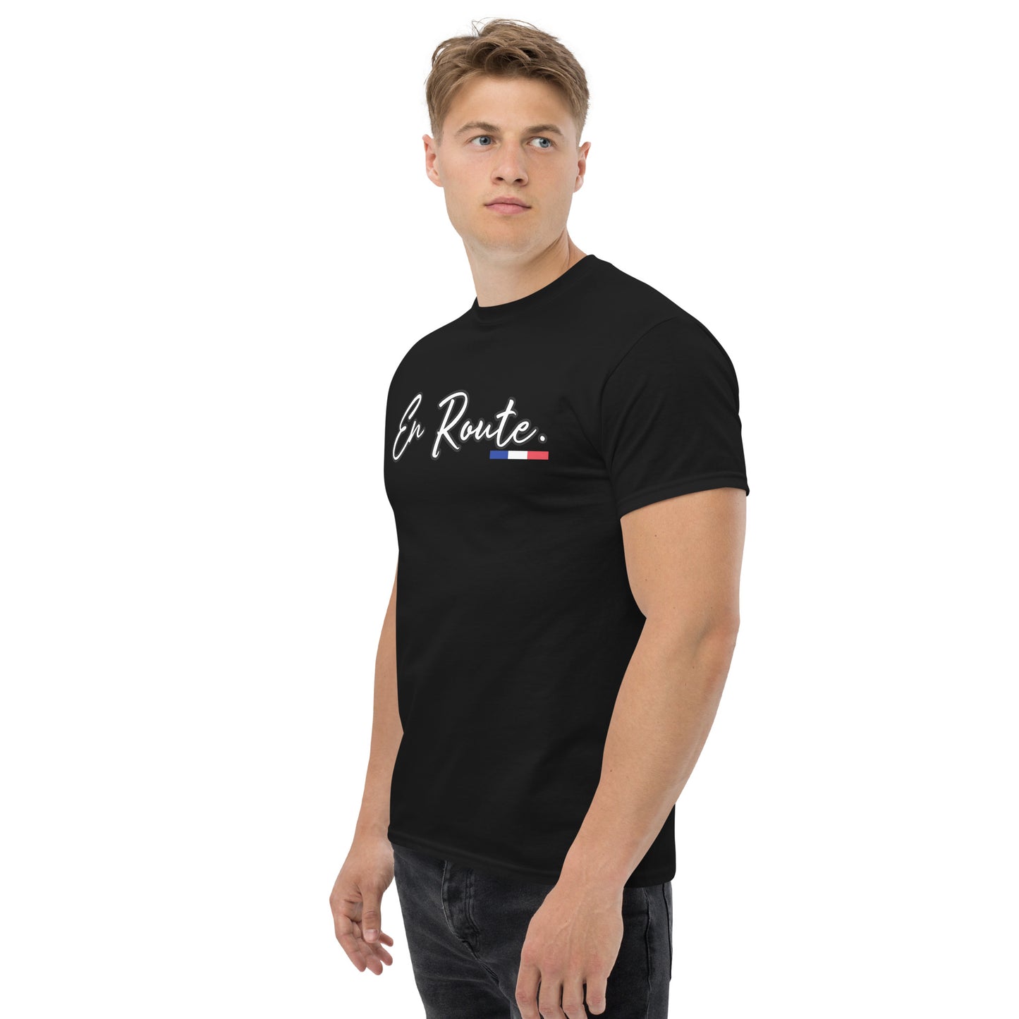 En Route T-shirt unisex available in Black, Navy, Natural, Grey or White