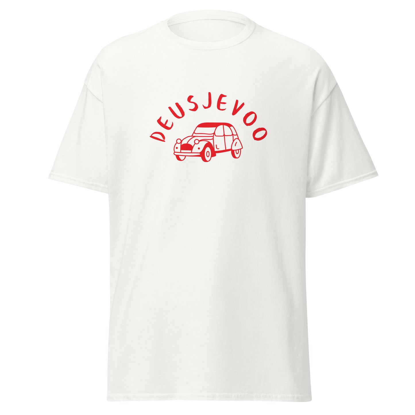 Deusjevoo T-shirt verkrijgbaar in Zwart, Navy, Grijs of Wit