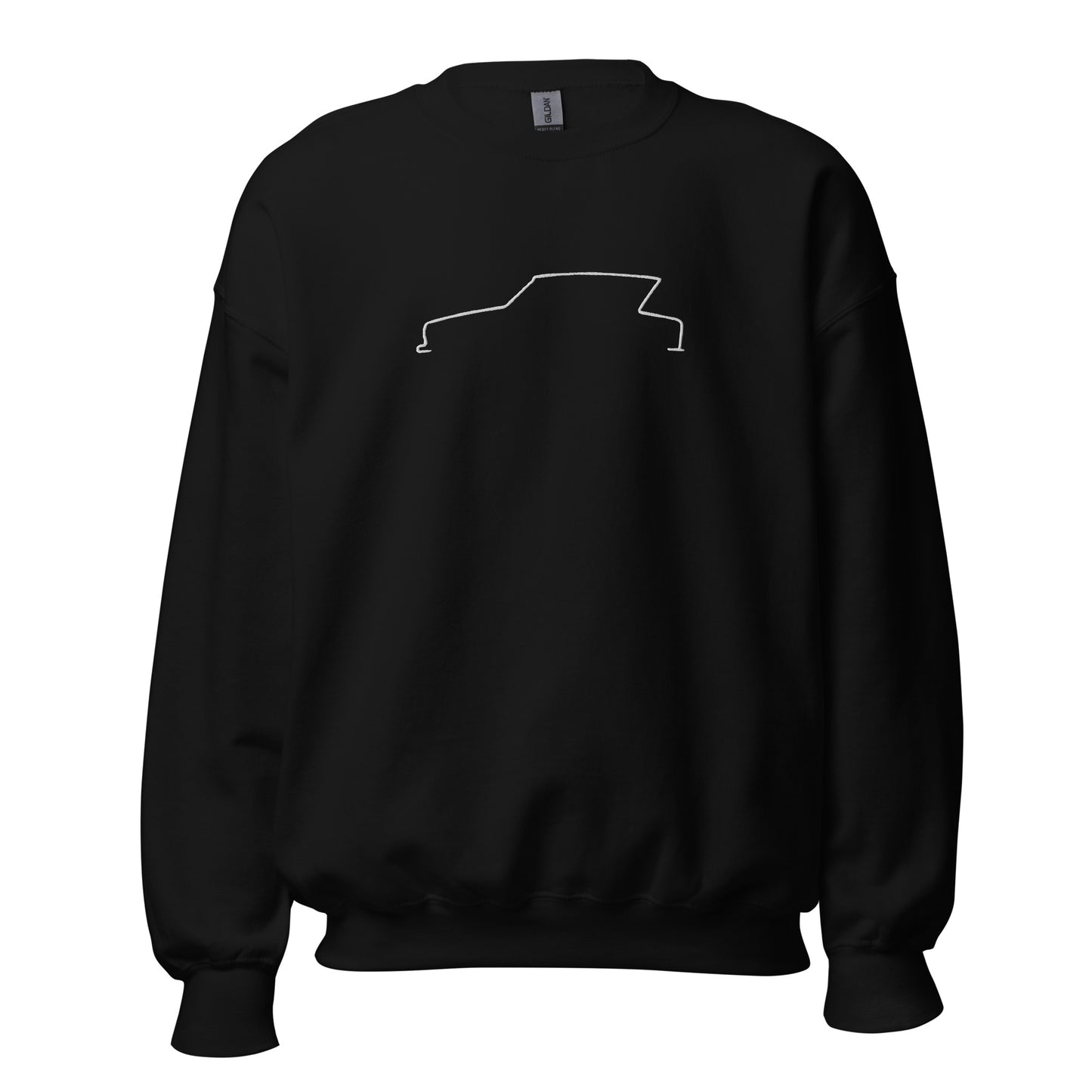 Silhouette Sweatshirt – Citroën Ami 6 Lijnkunst | Minimalistisch, Tijdloos & Warm