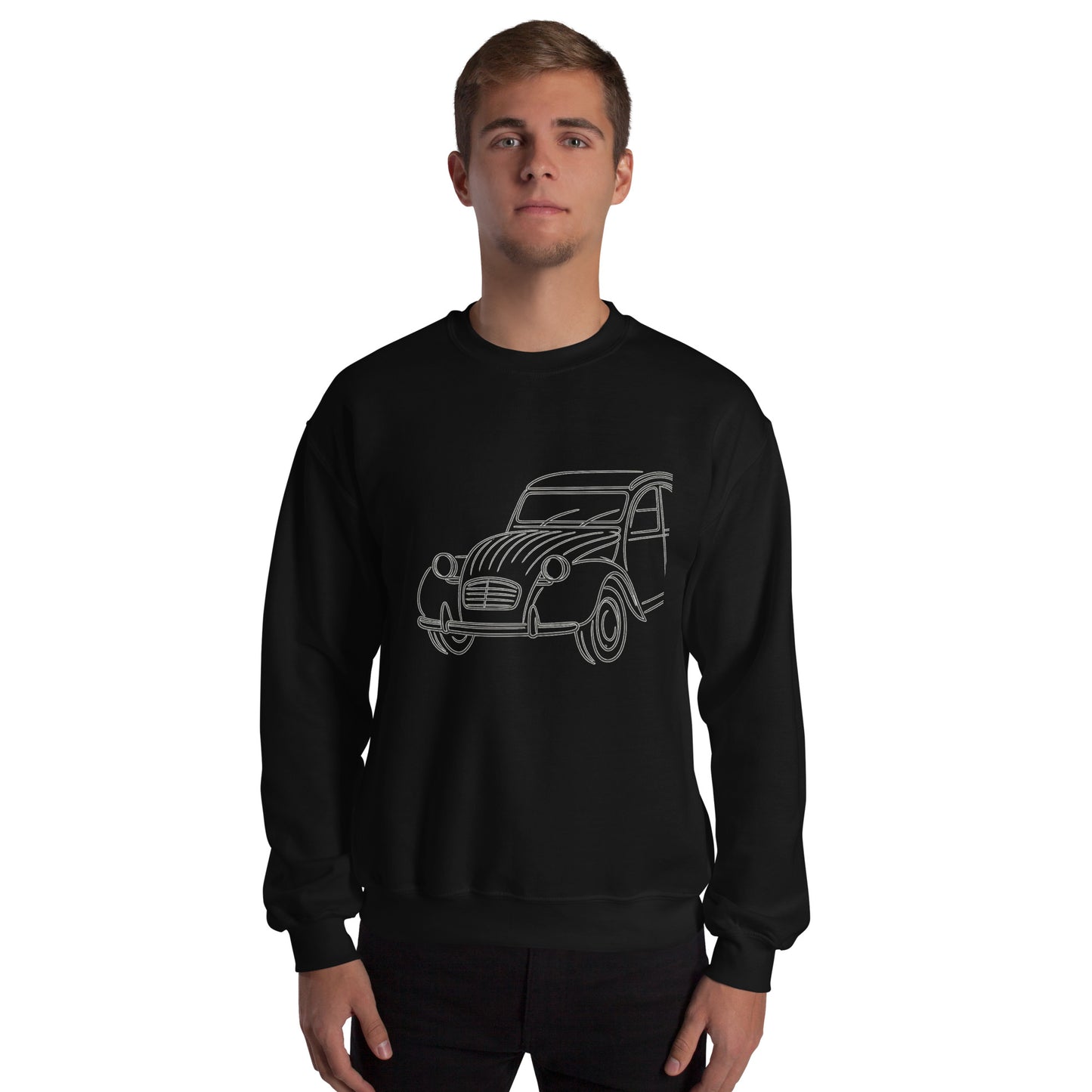 Citroën 2CV Sweatshirt – Minimalist Line Art of the Legendary 2cv