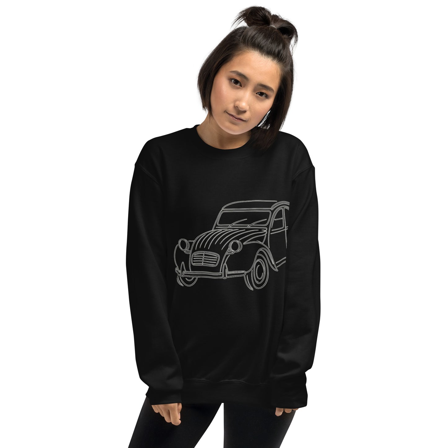 Citroën 2CV Sweatshirt – Minimalist Line Art of the Legendary 2cv