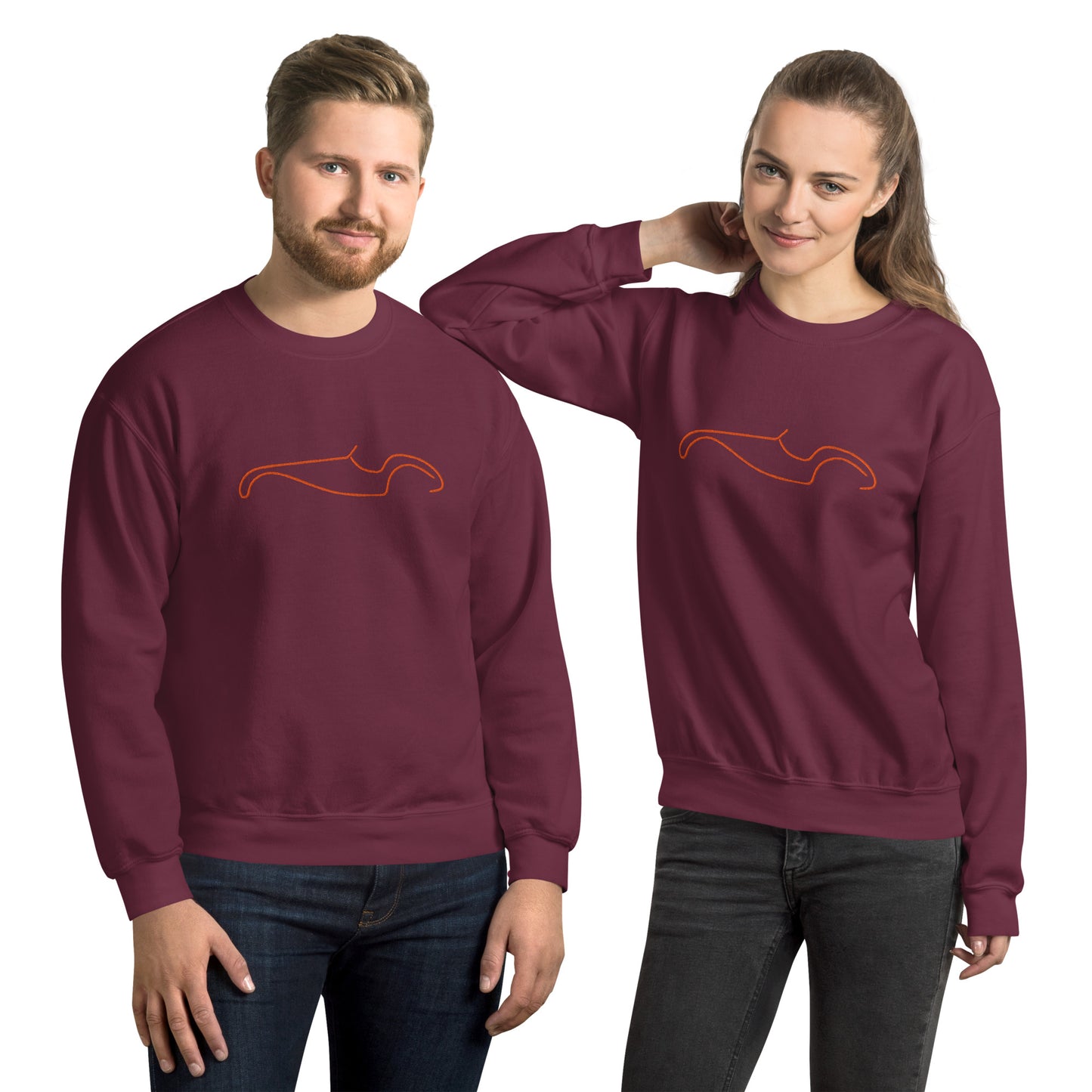 Sweat-shirt Silhouette – Motif Burton Sportscar | Minimaliste, élégant et chaud