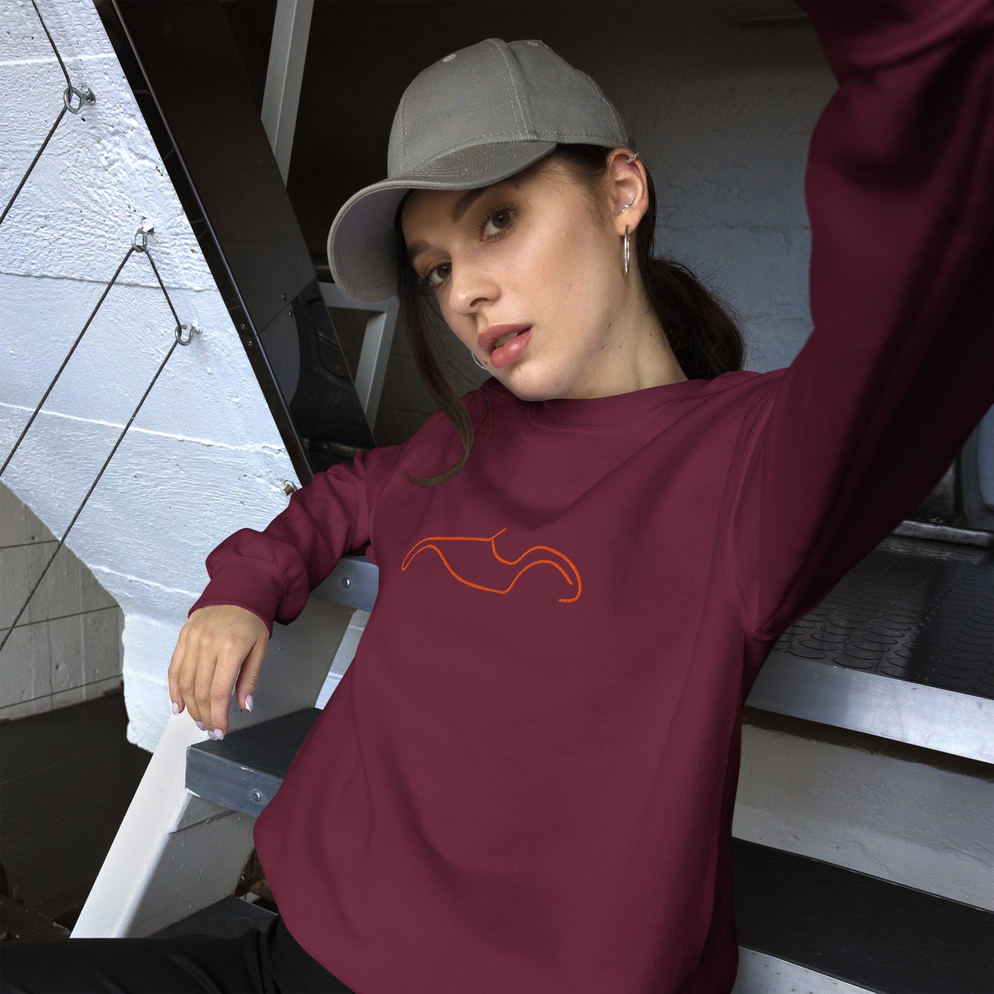 Sweat-shirt Silhouette – Motif Burton Sportscar | Minimaliste, élégant et chaud