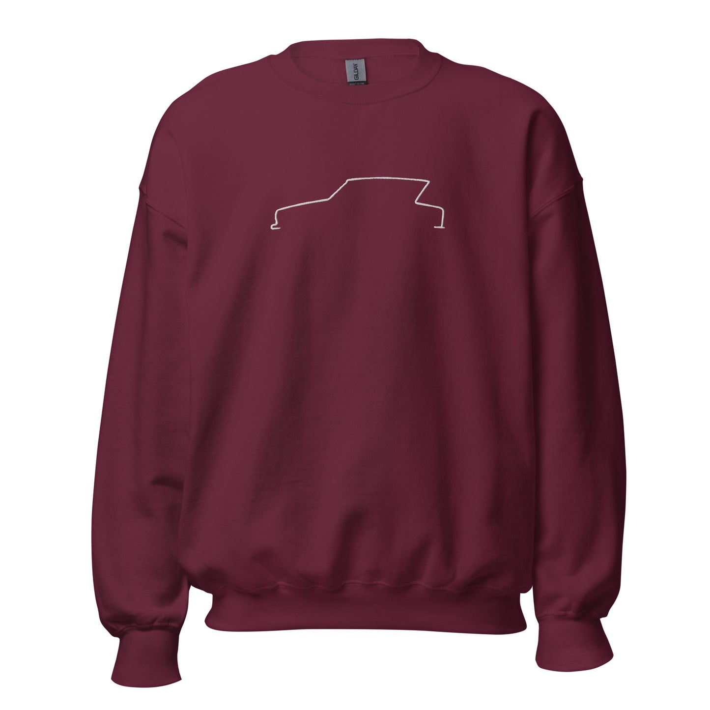Silhouette Sweatshirt – Citroën Ami 6 Lijnkunst | Minimalistisch, Tijdloos & Warm