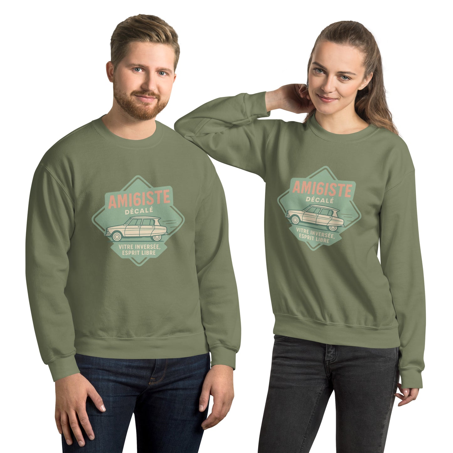 🧥 Ami6iste Décalé Sweatshirt – Voor koude dagen met een warme knipoog