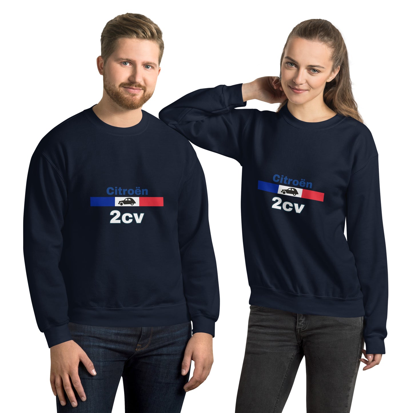 France Citroën 2cv sweater Uniseks - Navy, Grijs of Wit