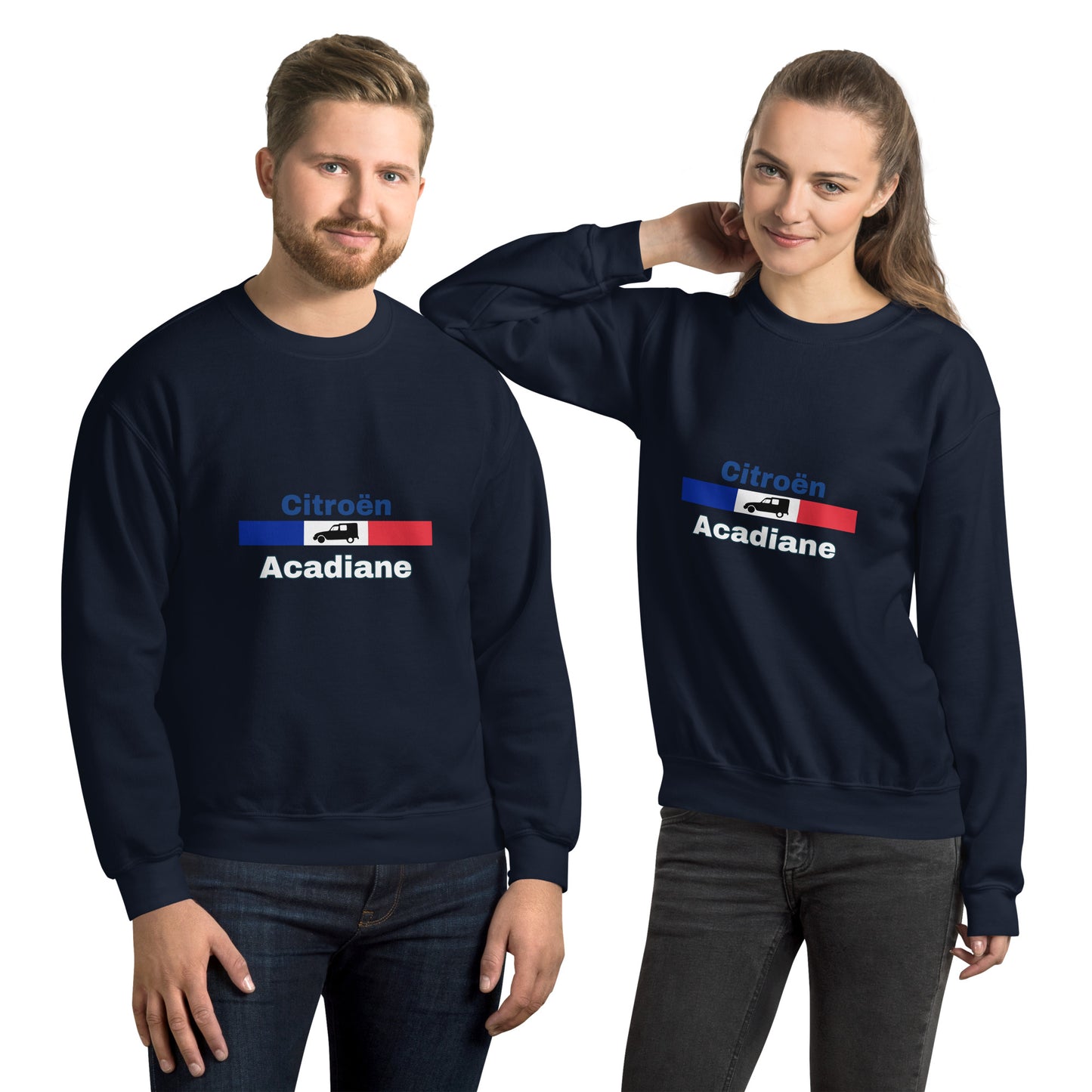 France Citroën Acadiane sweater Uniseks - Navy, Grijs of Wit