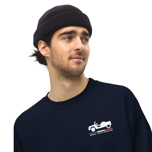 🏖️ Sweatshirt “Méhari – Love & Addiction” | Citroën Méhari Retro Design