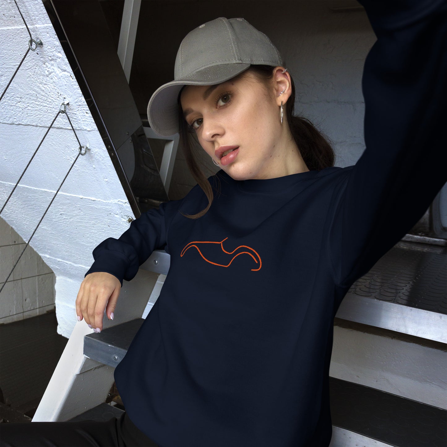 Sweat-shirt Silhouette – Motif Burton Sportscar | Minimaliste, élégant et chaud