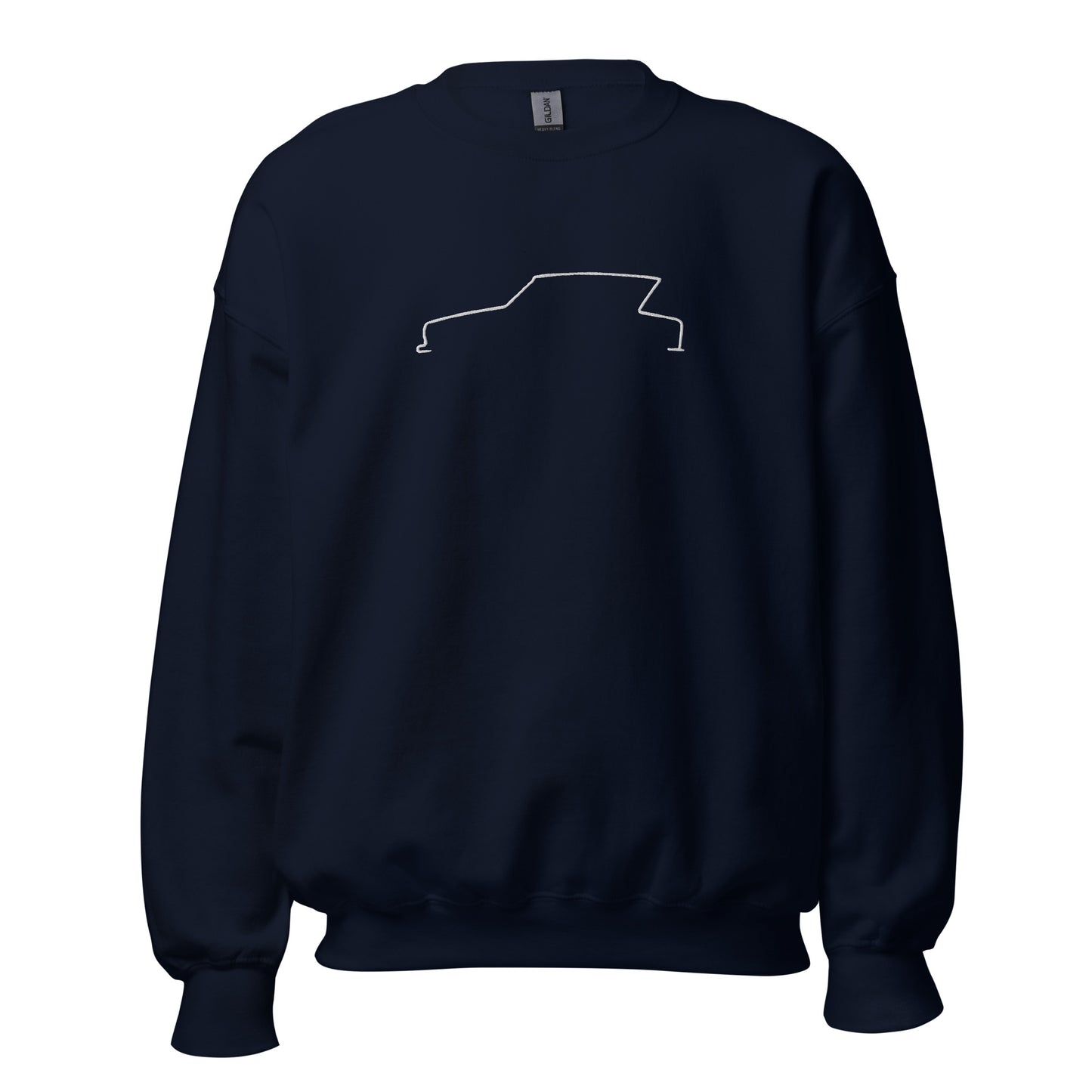 Silhouette Sweatshirt – Citroën Ami 6 Lijnkunst | Minimalistisch, Tijdloos & Warm