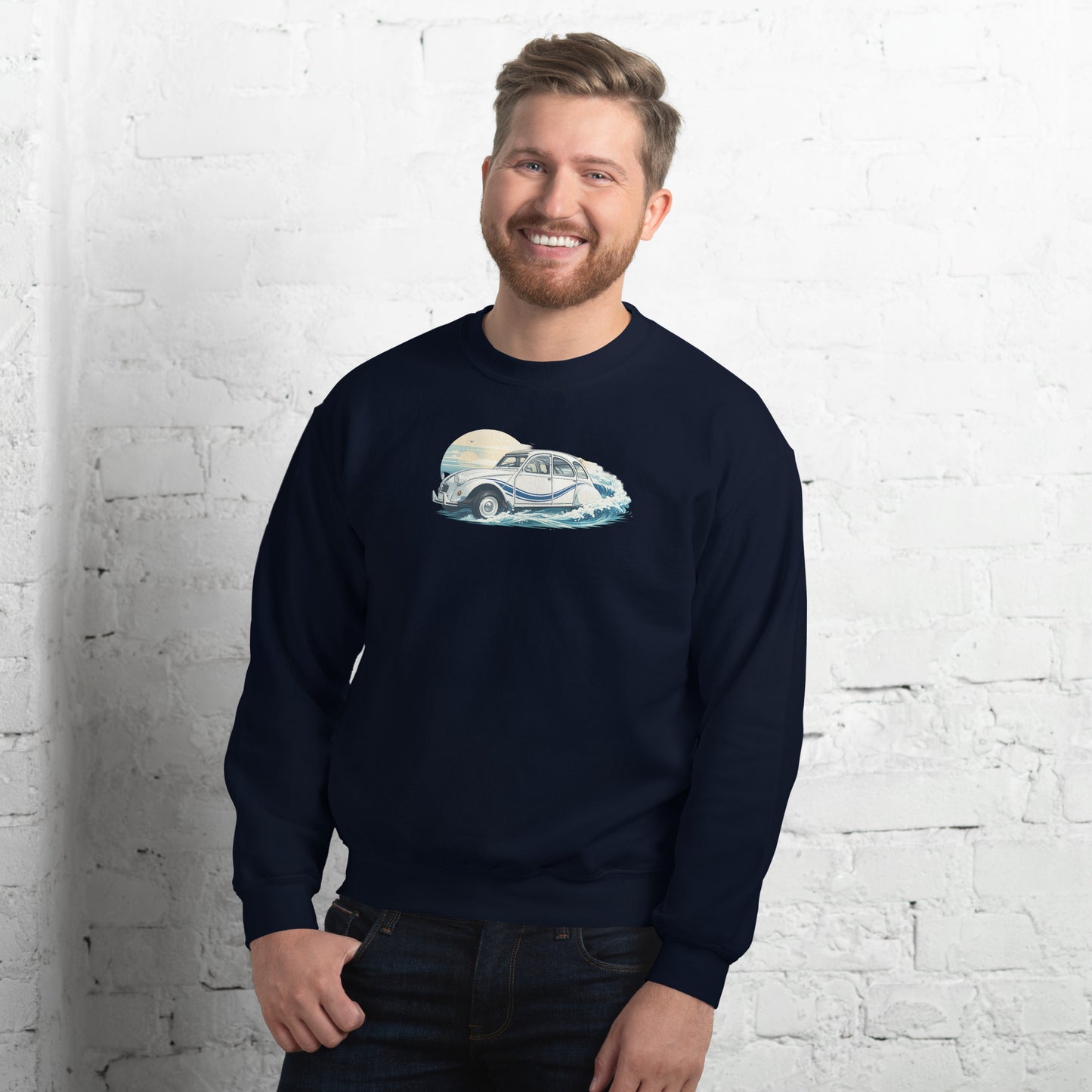 Citroën 2CV France 3 Sweatshirt – Maritime Illustration in Motion | Specials Collection
