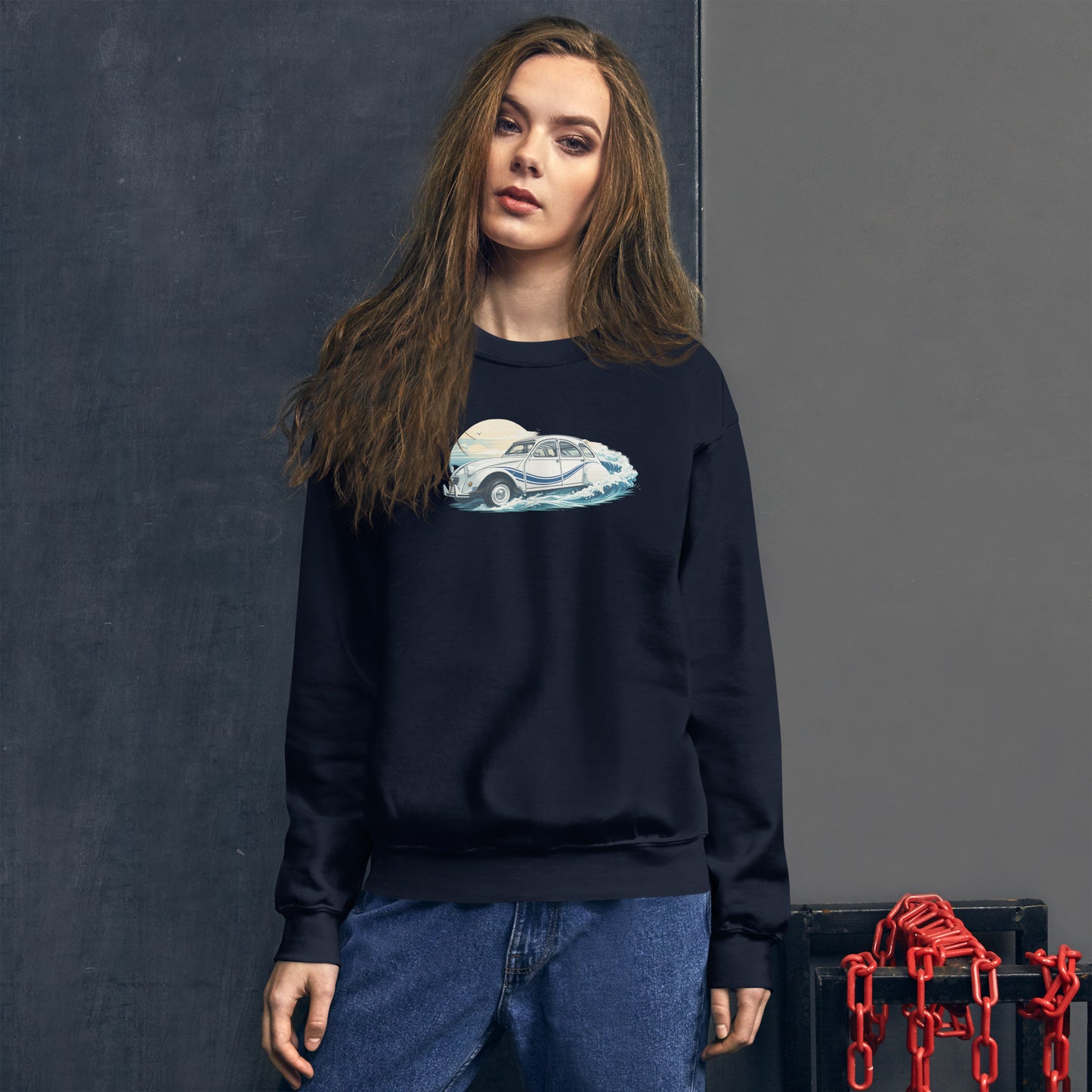 Citroën 2CV France 3 Sweatshirt – Maritime Illustration in Motion | Specials Collection
