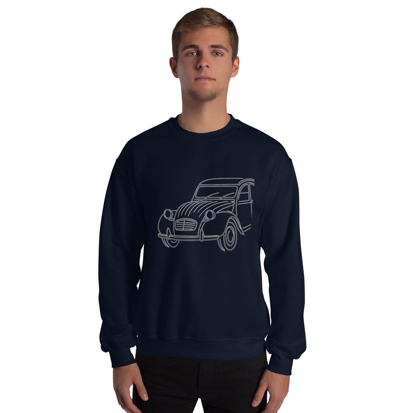 Citroën 2CV Sweatshirt – Minimalist Line Art of the Legendary 2cv