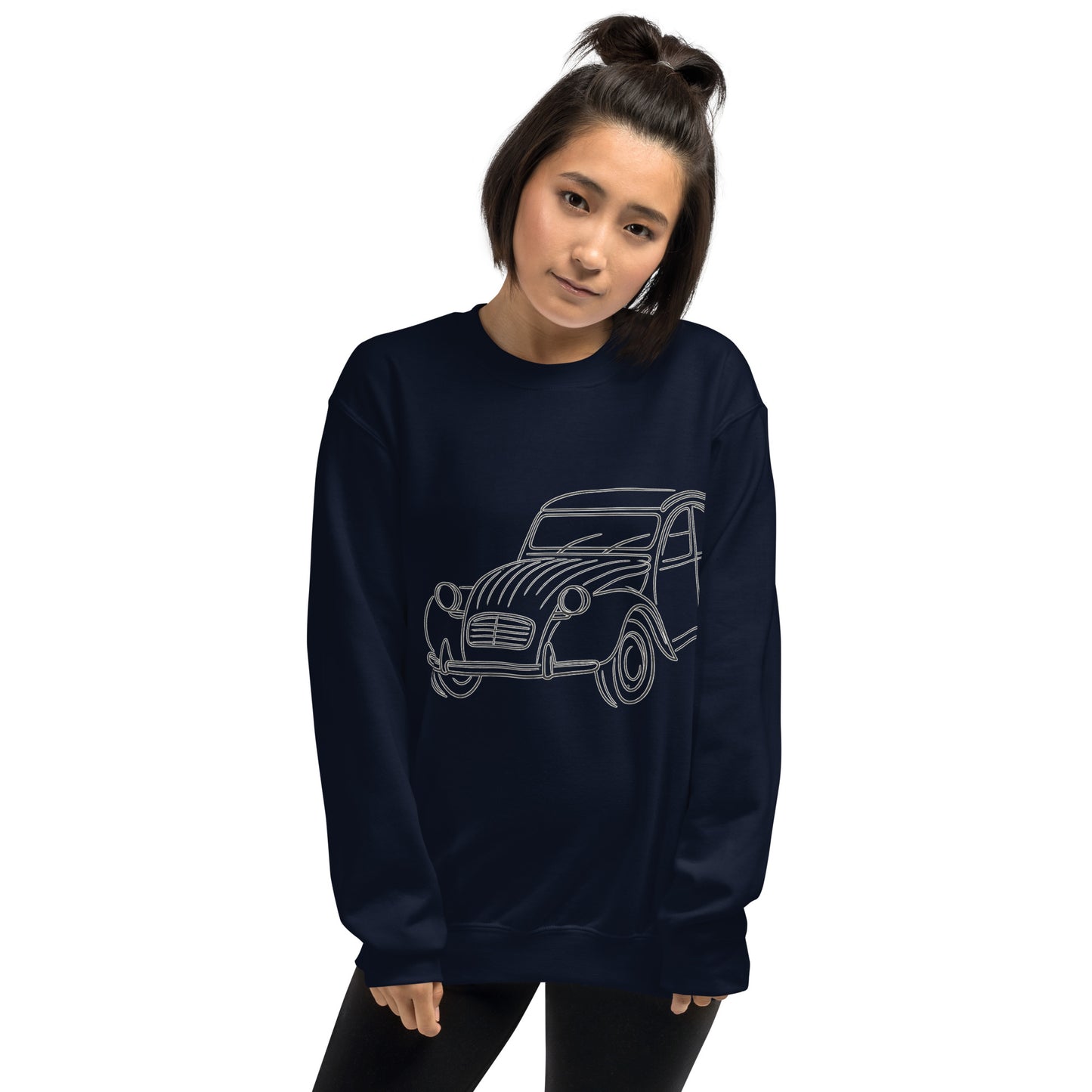 Citroën 2CV Sweatshirt – Minimalist Line Art of the Legendary 2cv