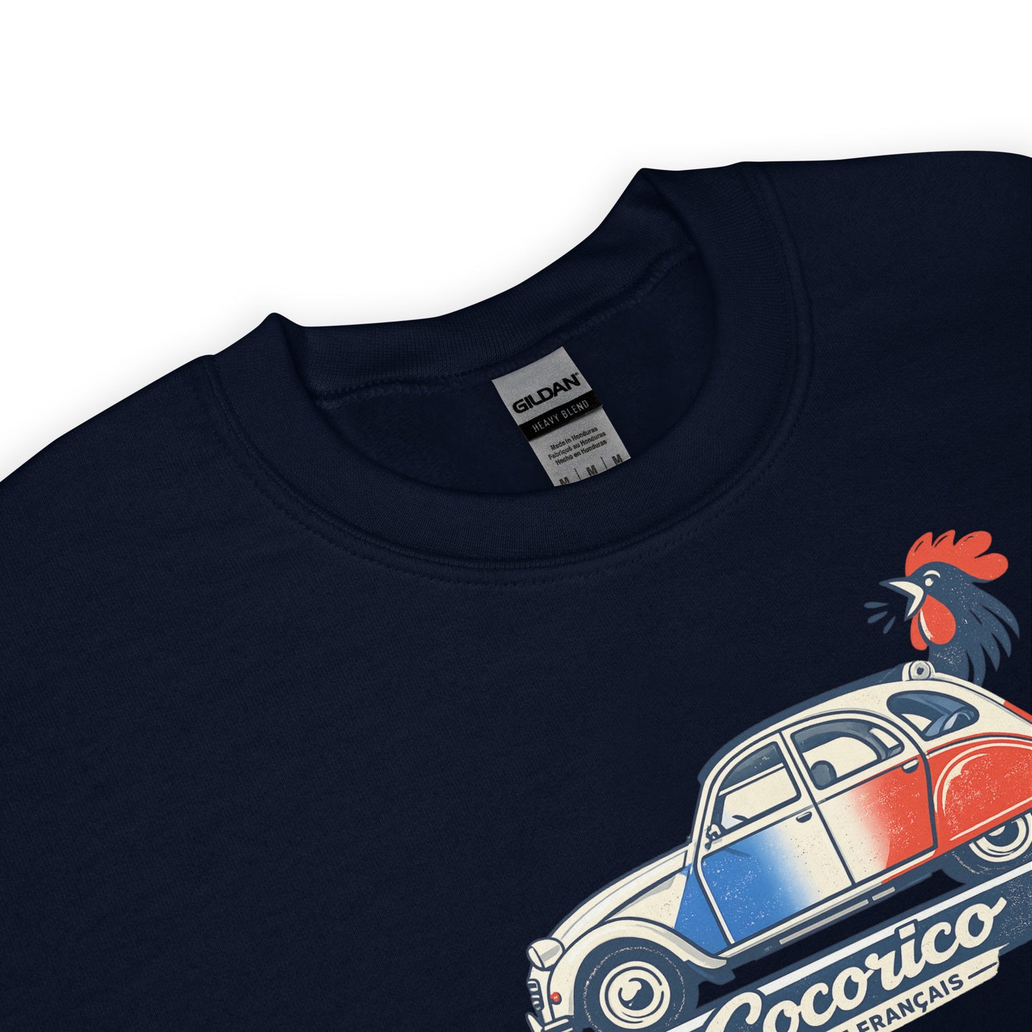 Sweat-shirt Citroën 2CV Cocorico – Illustration bleu-blanc-rouge | Collection spéciale