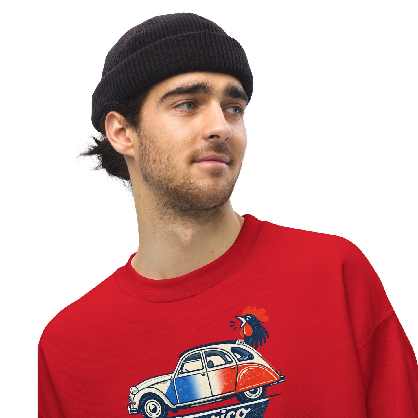 Sweat-shirt Citroën 2CV Cocorico – Illustration bleu-blanc-rouge | Collection spéciale