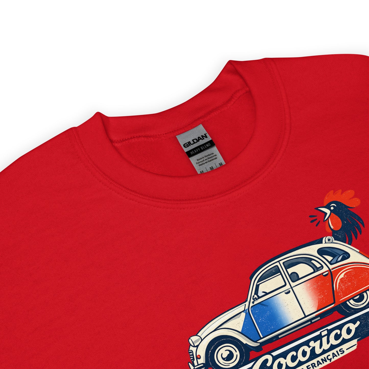 Sweat-shirt Citroën 2CV Cocorico – Illustration bleu-blanc-rouge | Collection spéciale