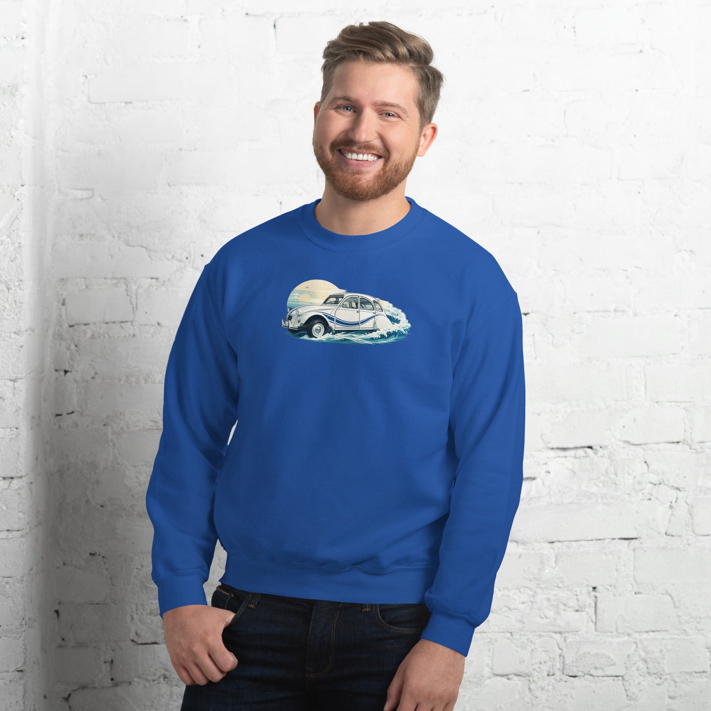 Citroën 2CV France 3 Sweatshirt – Maritime Illustration in Motion | Specials Collection