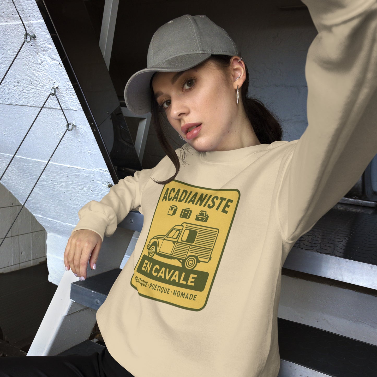 Sweater “Acadianiste en Cavale” – Warm and ready to go