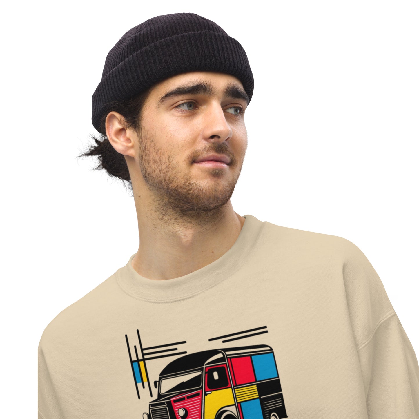 Mondrian Collection Sweatshirt – Warm sweater with a playful vintage bus
